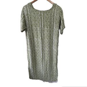 Noa Noa Hawaii Polynesian Tropical Tribal Batik Tapa Sheath Midi Dress S
